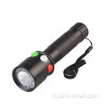 Torcia a 6 LED verde rosso bianco
